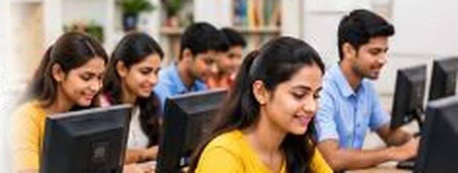 Students in a computer lab
